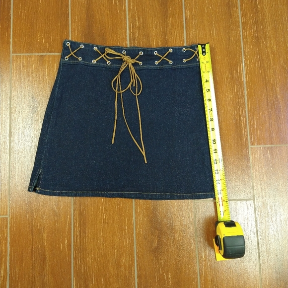 SOLD!!!!Vintage Cello Jean Mini Skirt Size Small - Picture 13 of 15